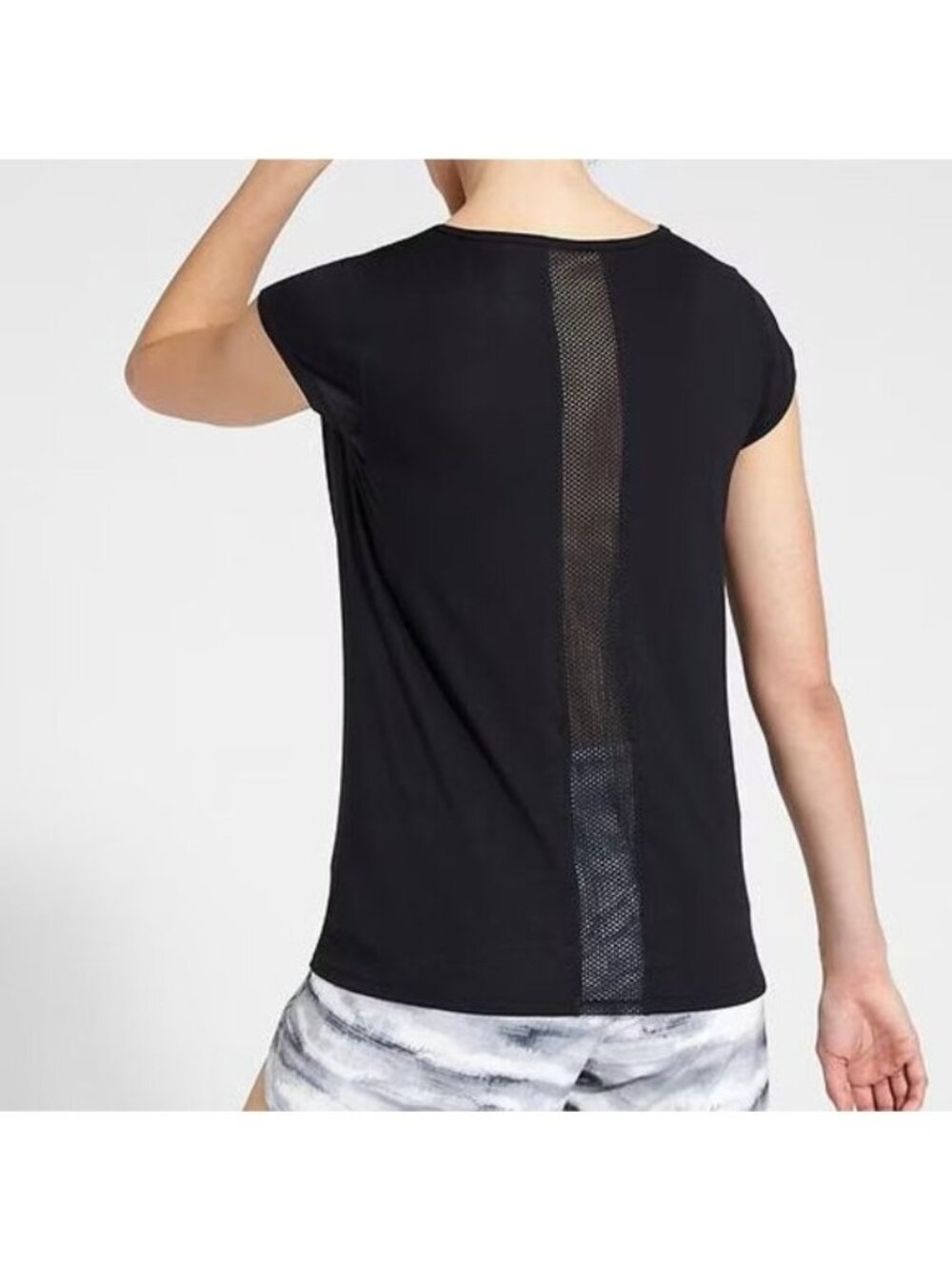 Athleta Airy Essence Tee Mesh Back Short Sleeve T Shirt